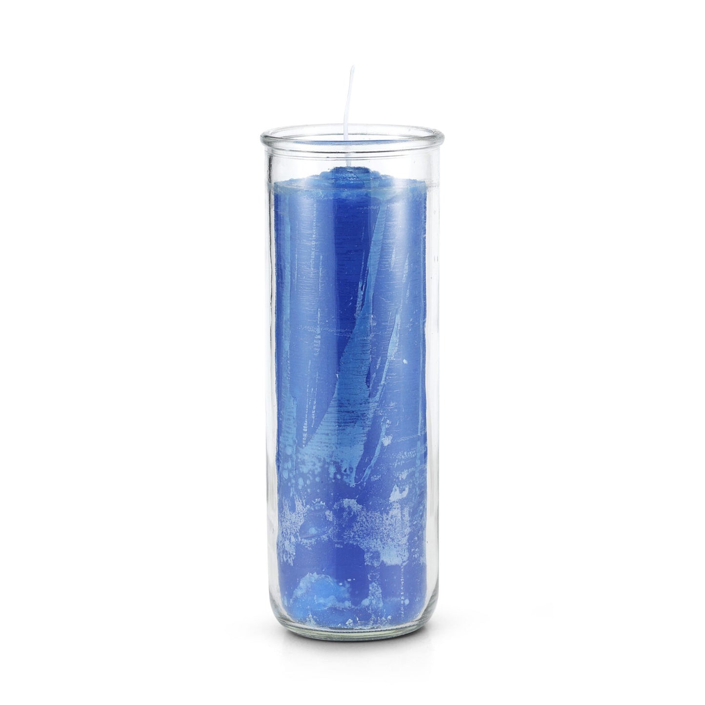 7 Day Pull Out Candle Blue